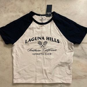 Hollister Graphic Crop Tee
